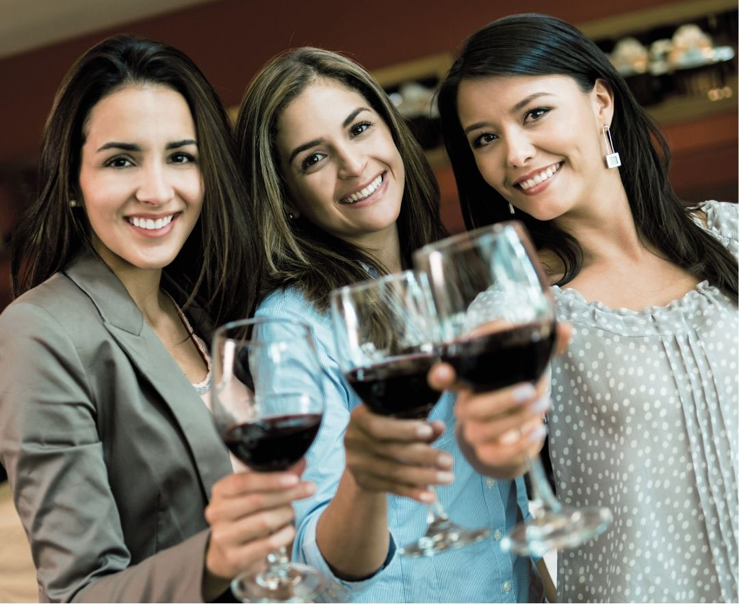 Mom's night at the wine bar in Westchester